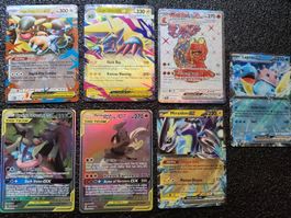 Pokémon Sammelkarten-Set, diverse EX GX Karten