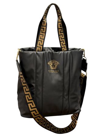 VERSACE UMHÄNGETASCHE SHOPPER TASCHE SCHWARZ GOLD HINGUCKER