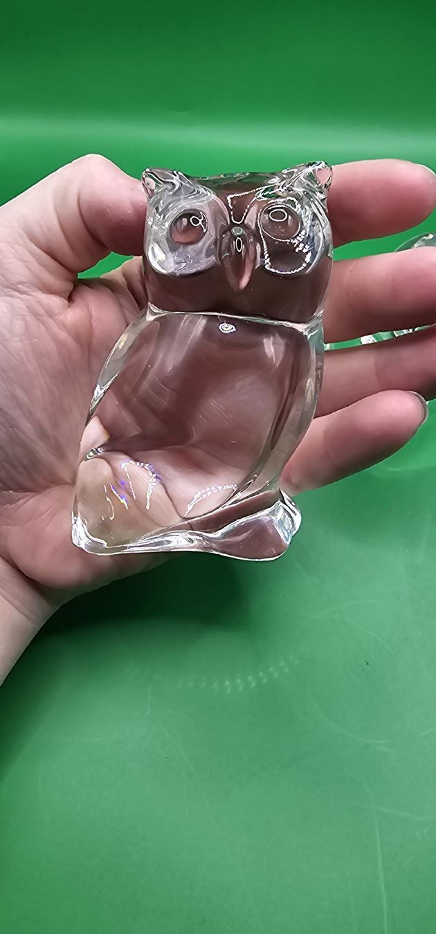 Villeroy & Boch Figuren: Villeroy & Boch Glas Eulen Paperweight Figuren – Gebraucht aus Zürich von Daniela51 3