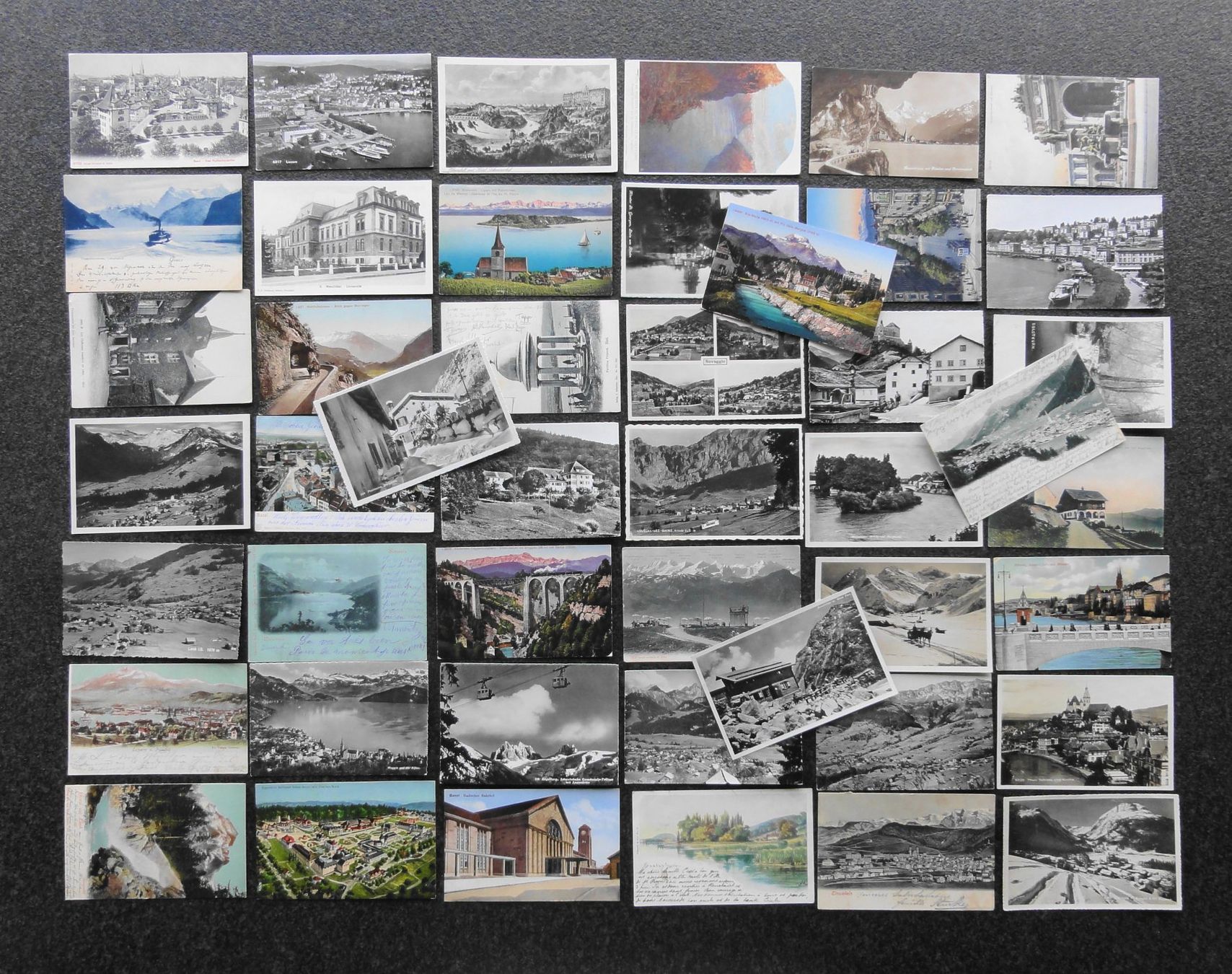 Cartoline postali: grosses Lot Ansichtskarten SCHWEIZ, zus. über 280 Stück – Usato da Reiden venduto da cinfis 7