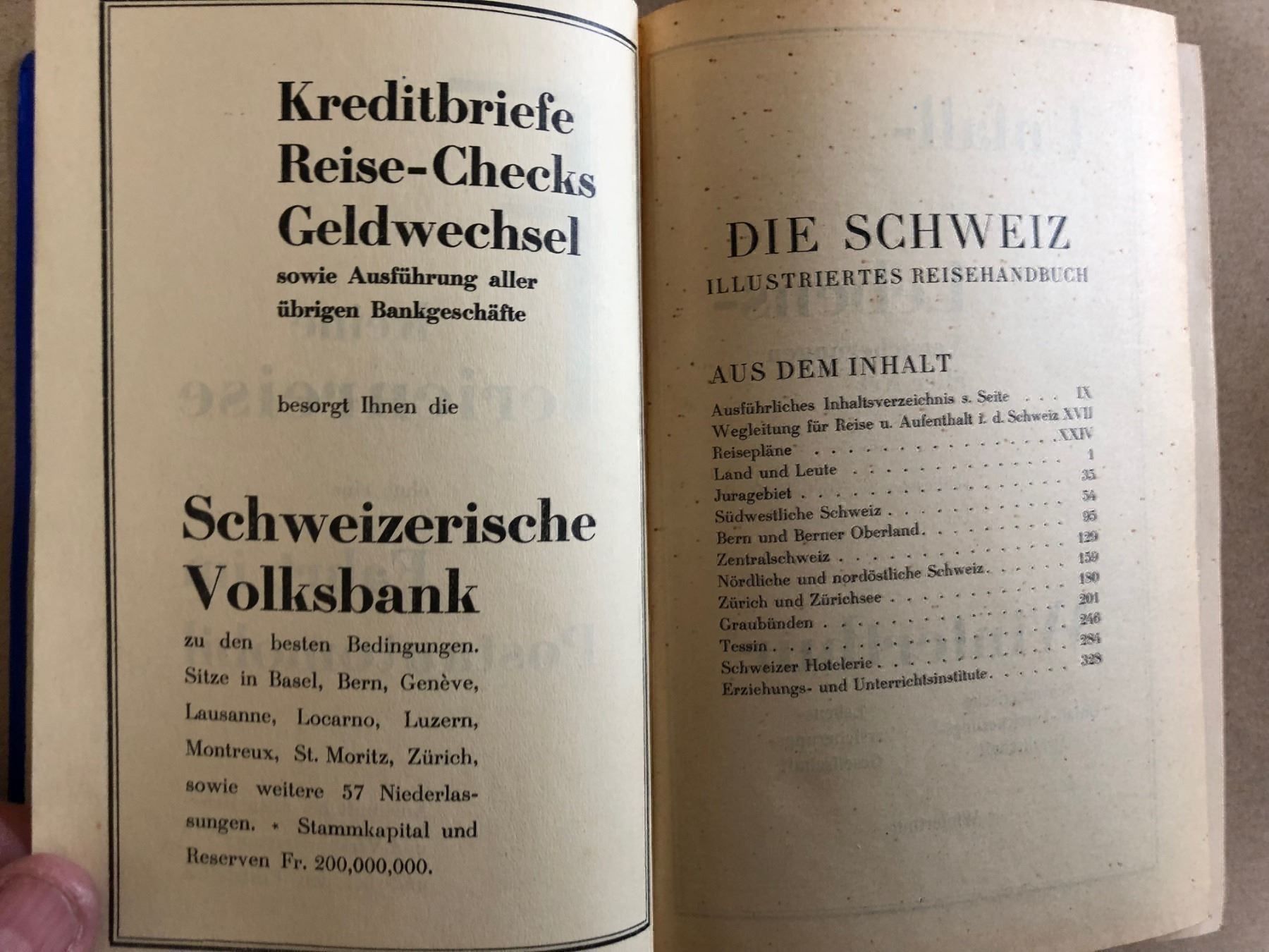 Libri: Ad. Eichenberger: Die Schweiz. Illustr. Reisehandbuch 1929 – Usato da Zürich venduto da allp 2