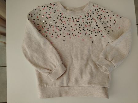 Pailettenpullover aus Baumwolle