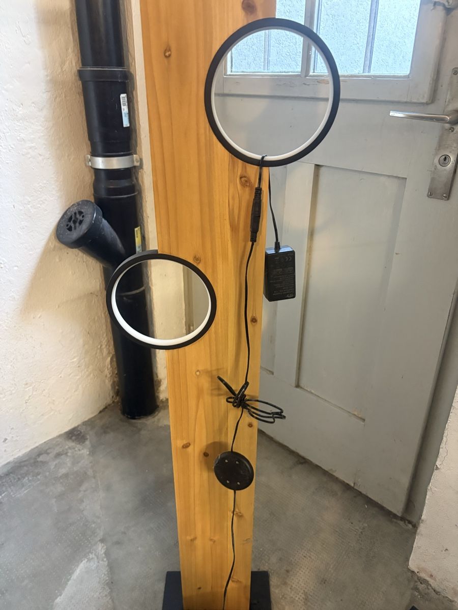 Lampade: Stehlampe Holz mit Ringen, LED, neuwertig – Nuovo (secondo la descrizione) da Basel venduto da len_k98f 3