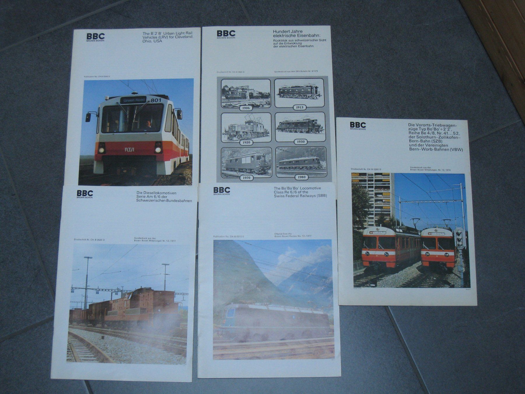 Riviste & Magazine: 5 BBC Mitteilungen, Eisenbahntechnik, A4-Hefte – Usato da Näfels venduto da Derglarner 1