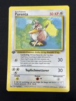 1. Edition Pokemon Karte Porenta 27/102 Vintage 🇩🇪