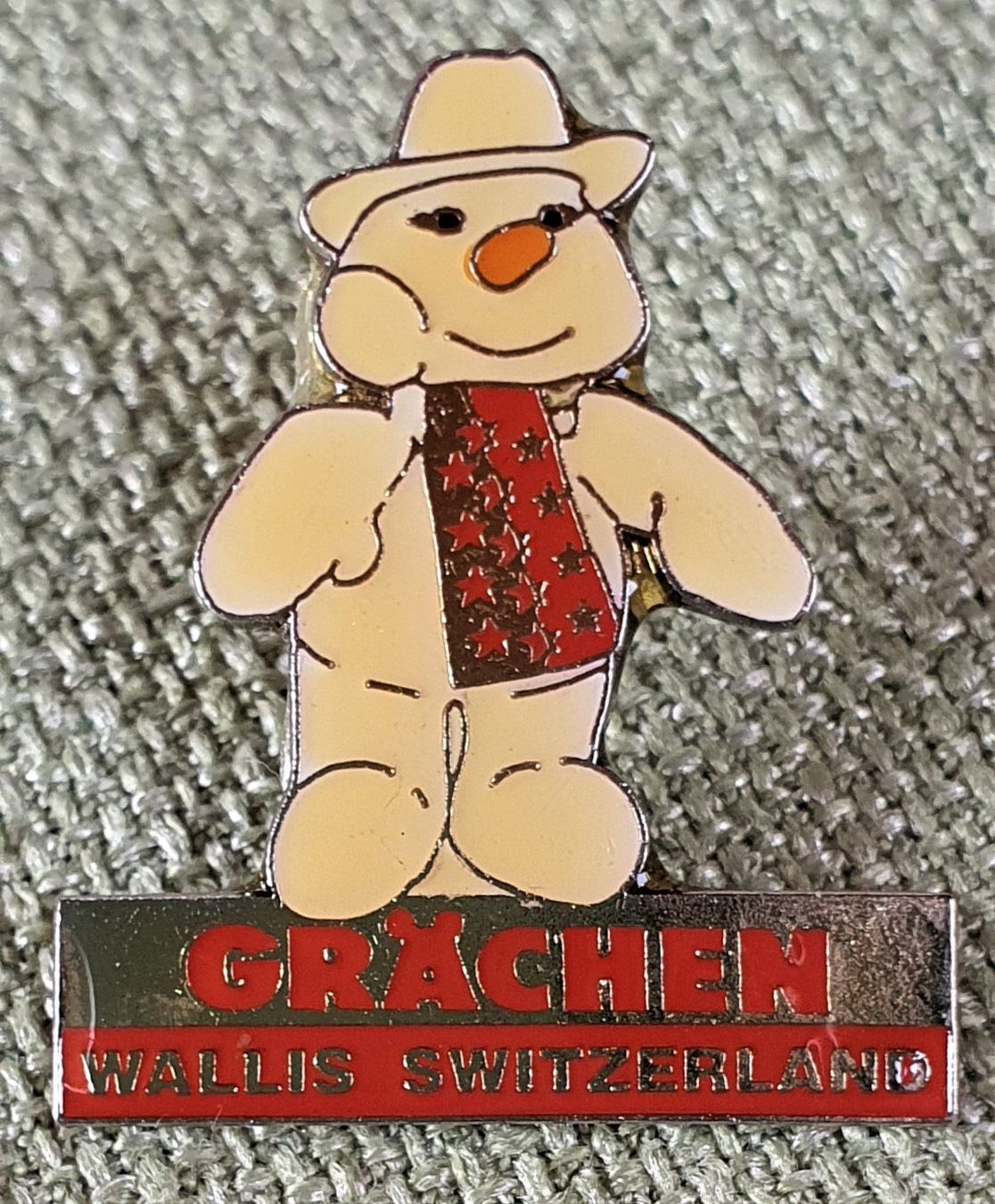 Placchette & Badge: B899 - Pin Grächen Schneemann Wallis CH – Usato da Reinach BL venduto da Boston-Verkauf 1