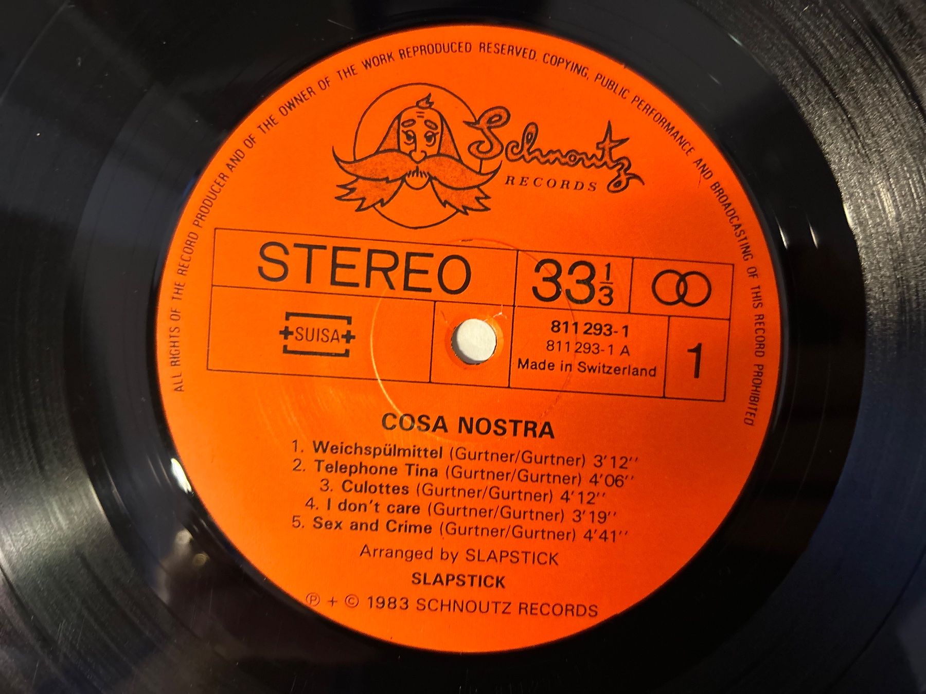 Dischi in vinile: Slapstick - Cosa Nostra LP – Usato da Aesch BL venduto da BernisFlomi 3