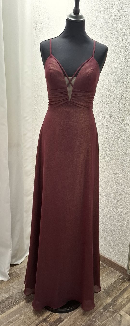 Vestiti: Bordeaux Kleid – Nuovo (secondo la descrizione) da Uster venduto da VMT. 3