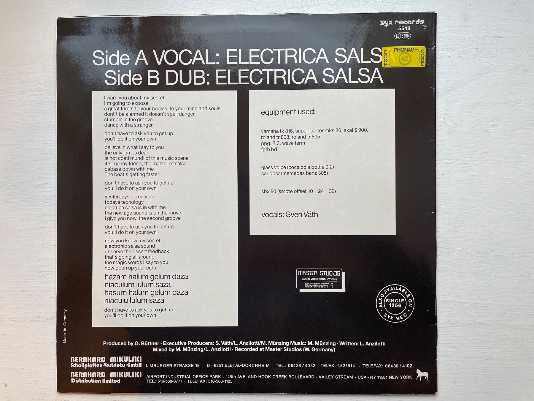 Schallplatten: OFF - Electrica Salsa (Baba Baba) - 12" Maxi, 1986 – Gebraucht aus Zürich von Andy_t71 1