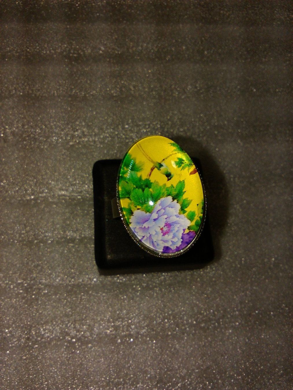 Anelli: ring edelsthal,,,mit eine blume,,,glanzig – Nuovo (secondo la descrizione) da Basel venduto da bijoutrie_4 2