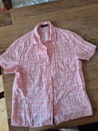 Burberry Hemd Gr. 46 Karomuster  Sommer Leicht