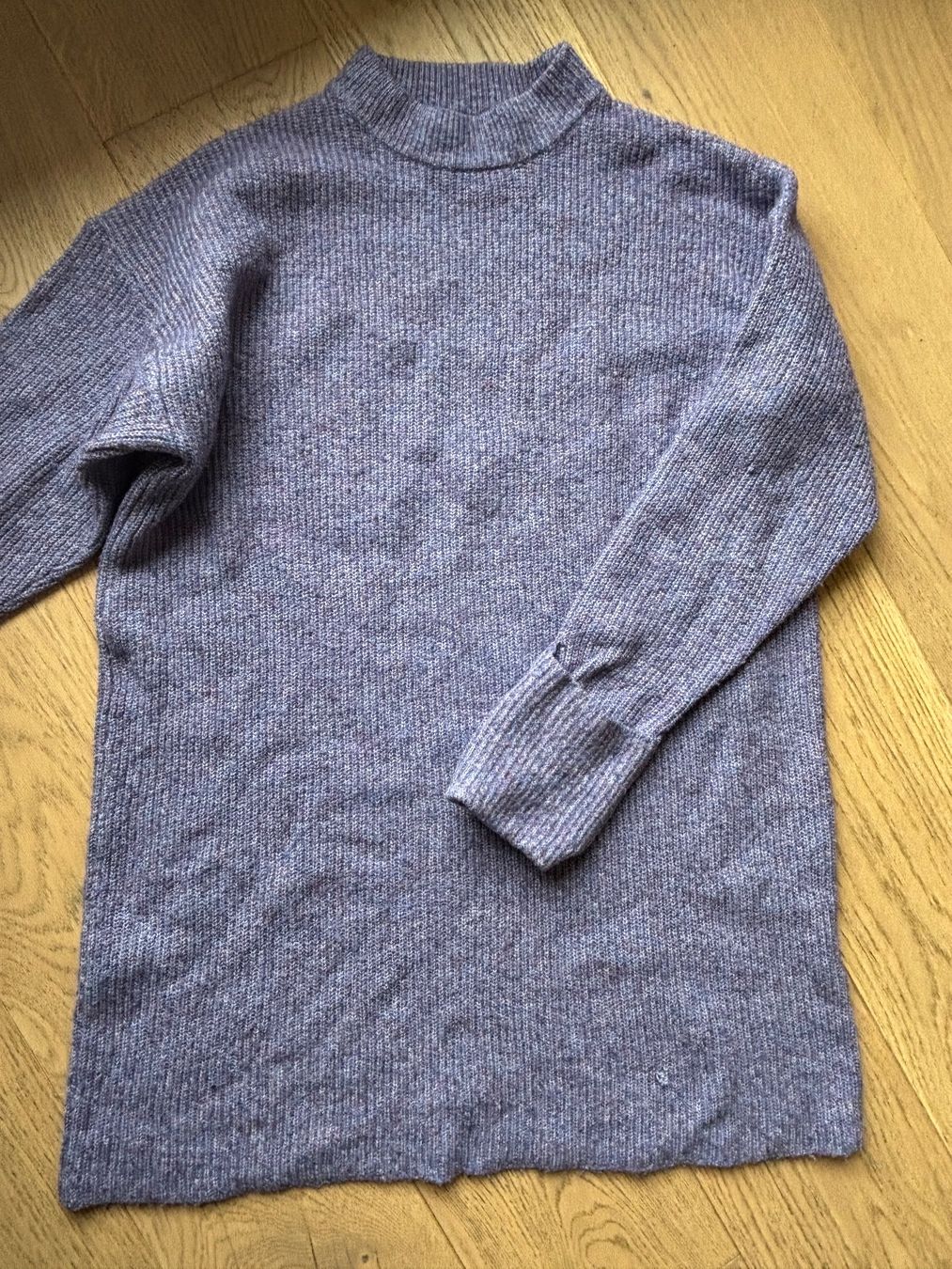 Zara Maglioni & Felpe: Pull long en maille lilas Zara – Usato da Genève venduto da bha_jcf5