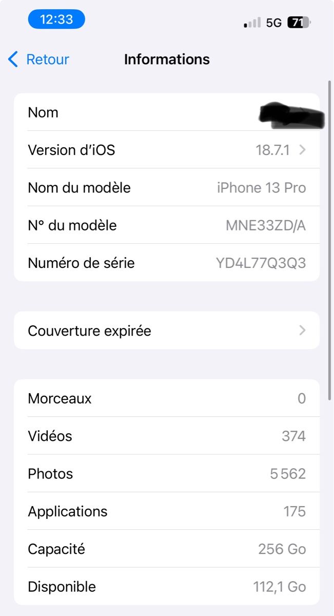 Apple Portables: iPhone 13 Pro - Écran arrière cassé  – D'occasion à Gy par Englissedes4 4