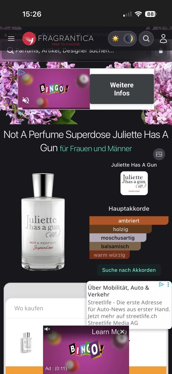 Profumi & Eau de Toilette: Juliette Has A Gun - Not A Perfume Superdose, 2 ml – Usato da Sursee venduto da nst_czk2 1