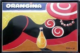 Blechschild 3D-ORANGINA BEACH