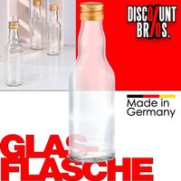 10er-Set 200ml GLASFLASCHEN mit DECKEL Flasche Schraubversch
