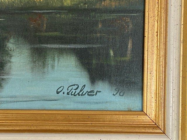 Dipinti: Oelgemälde - O. Pulver 90' - Landschaft – Usato da Oberburg venduto da Hcomp 1