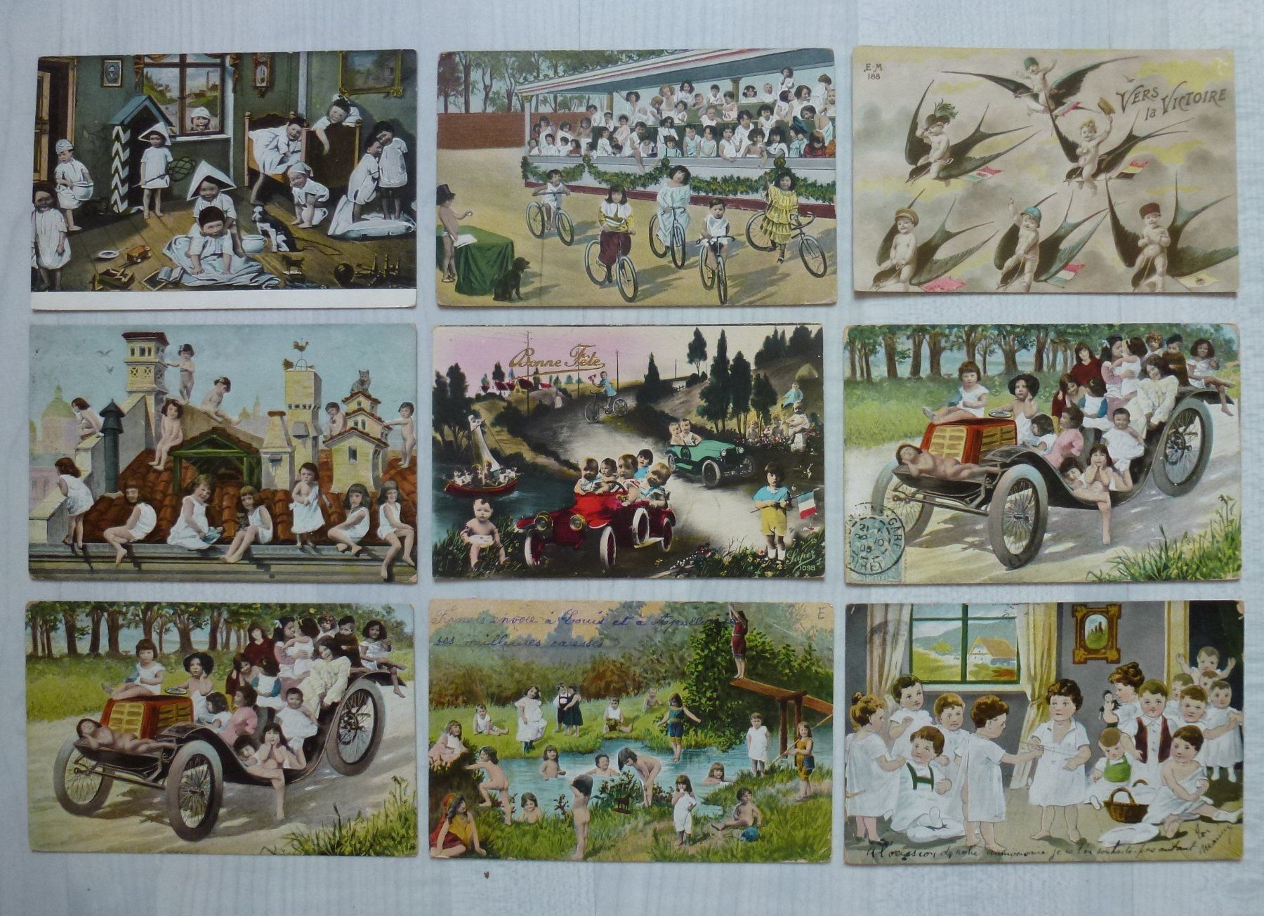 Cartoline postali: Lot ++ 29 Stück Ansichtskarten mit Abbildungen von Kindern – Usato da Walkringen venduto da Casablanca777 1