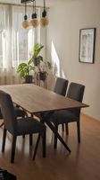 Massiver Eichentisch 200 × 90 cm – Echtholz, 3 cm stark