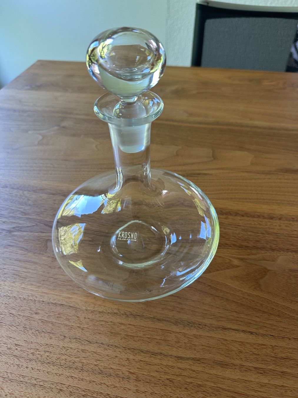 Caraffe: Karaffe Glaskaraffe mit Stopper KROSNO – Usato da Münsingen venduto da Sternsaphir64