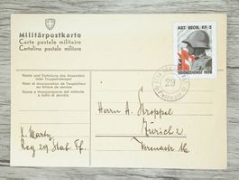 TR15 Carte Postale + Timbre Suisse 1939 FeldPost