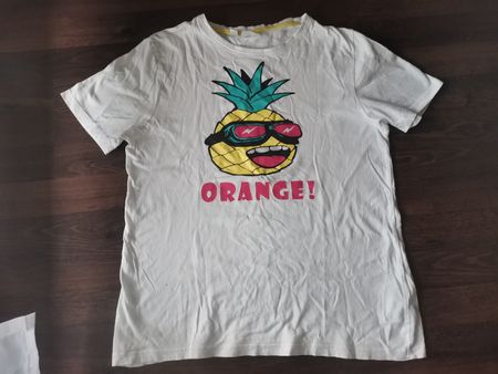 Cooles T-Shirt Gr. 164/170 bpc Ananas ORANGE! Fun