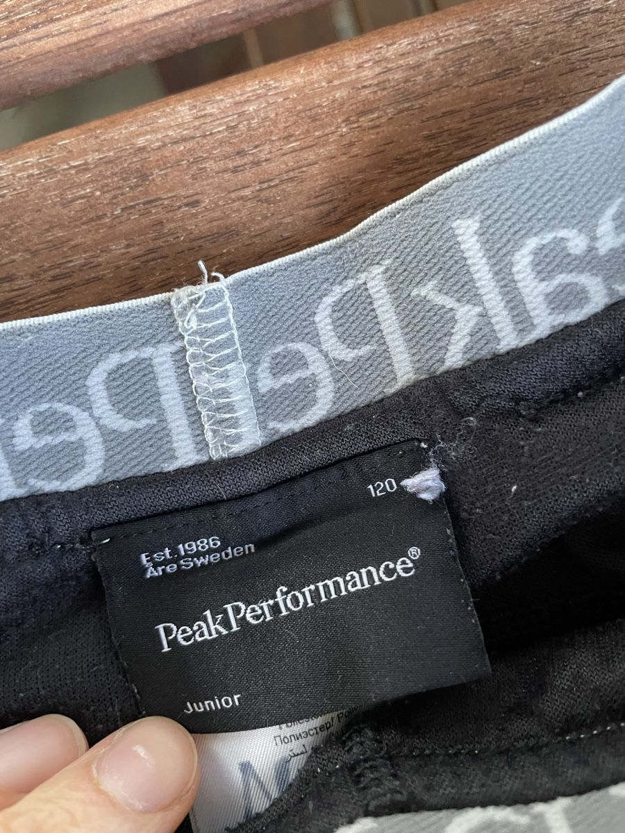 Peak Performance Hosen: Peak Performance Fleecehose Junior Gr. 120 schwarz – Gebraucht aus Bern von brup 1