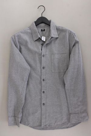 Uniqlo Langarmhemd Gr. L grau
