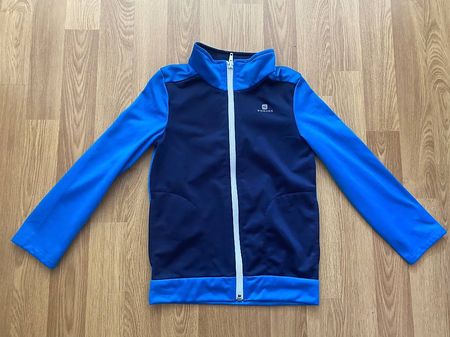 Trainerjacke Sportjacke Oberteil Gr. 116 Blau