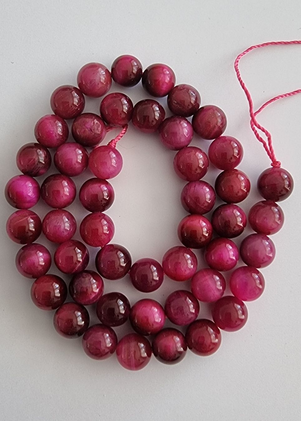 Minerali & Pietre curative: Tigerauge rosa 8mm. Strang – Nuovo e nell'imballaggio originale da Menziken venduto da Mirager
