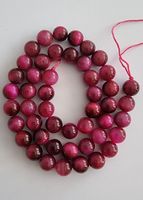 Tigerauge rosa 8mm. Strang