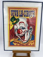 Affiche Vive le Cirque Clown. 