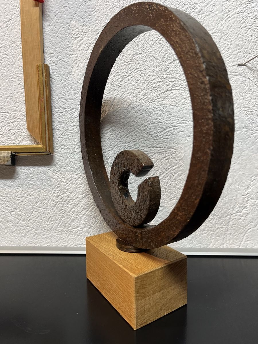 Figuren: Statuette métal et bois – Gebraucht aus Lausanne von joltei 1