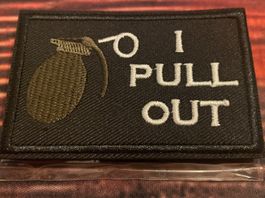 Moral patch brodé 8x5cm
