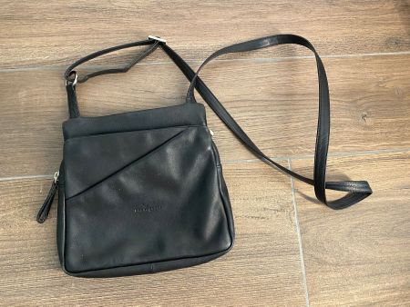 Rossi Umhängetasche aus Leder schwarz Made in Italy