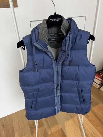 Doudoune sans manches Marc O'Polo M bleu duvet col laine