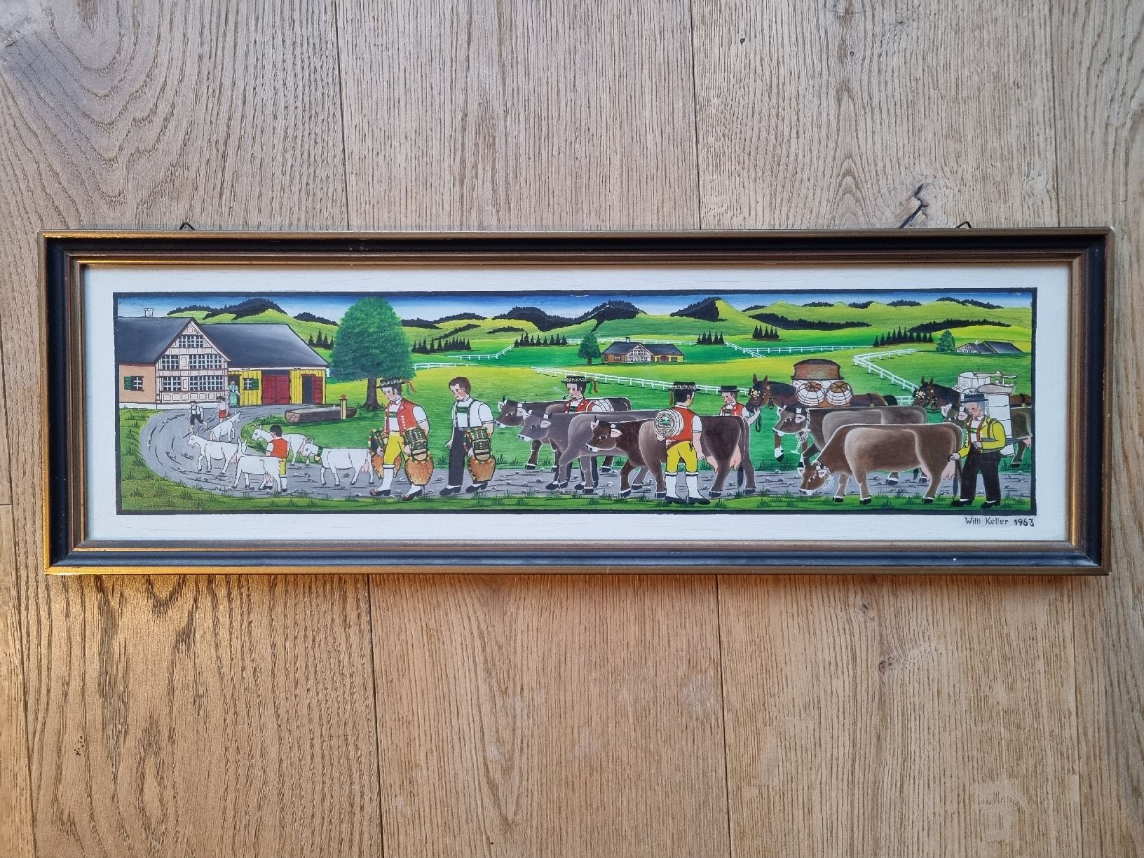 Gemälde: Appenzellerbild von Willi Keller 1963 – Gebraucht aus Abtwil SG von danikari