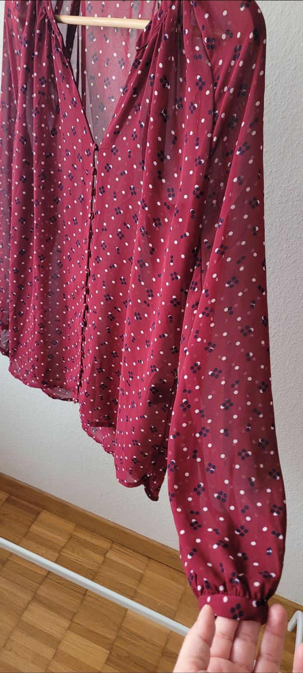 Camicette: Maree Bluse, Gr. S, Weinrot mit Muster – Usato da Emmenbrücke venduto da gatasalvache 4