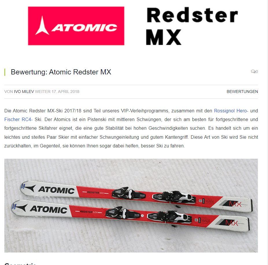 Atomic Sci: Ski Atomic mit Bindung Mercur – Usato da Davos Platz venduto da wauwauin 4