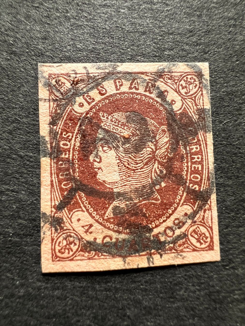 Tutti i francobolli: Spanien Mi. 50  1862   gest. (2304) – Usato da Hinwil venduto da Sidi4 1