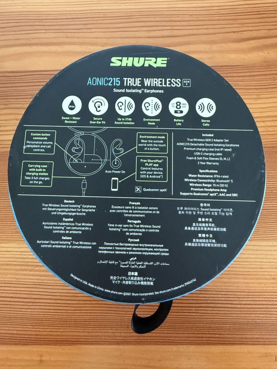Shure Kopfhörer: SHURE AONIC215 TRUE WIRELESS GEN 2 Bluetooth Ohrhörer – Neu (gemäss Beschreibung) aus Zernez von danielgrunder 1