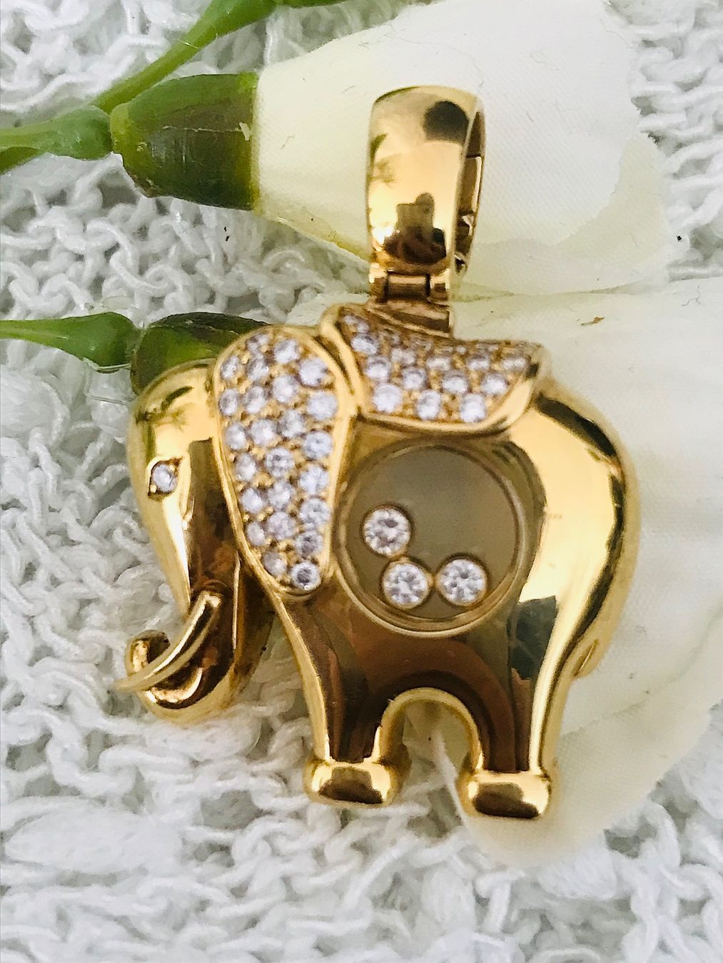 Chopard Ciondoli: Chopard Happy Diamonds Elefant – Usato da Münsingen venduto da Goldvreneli1897