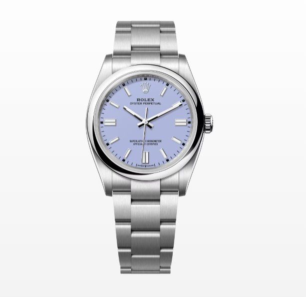 Rolex Orologi: Rolex Oyster Perpetual , 36 mm, Lavender – Usato da Zürich venduto da Ricardo-ZH