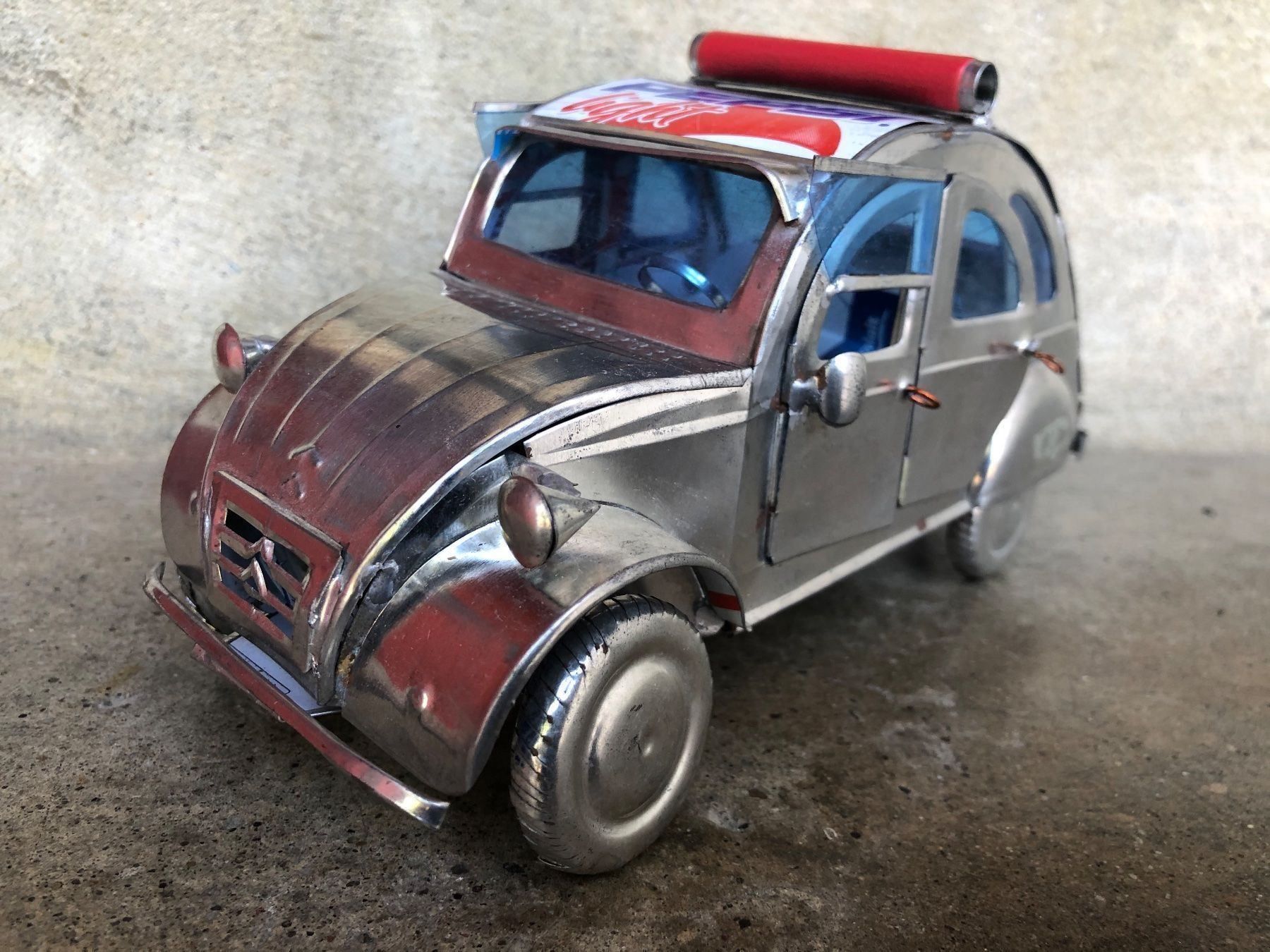 Citroën Modellini d'auto: Citroen 2cv döschwo Oldtimer pepsi blech – Usato da Reinach AG venduto da rares75 1