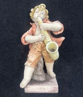 60 cm Gartenfigur Saxophon Spieler Skulptur Stein od Beton