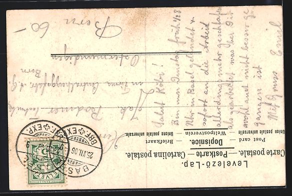Cartes postales: Litho Basel, Neues Rathaus und Wetzstein – D'occasion à Berlin par bartko-reher 1