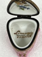 Limoges Dreieck Miniatur Schatulle
