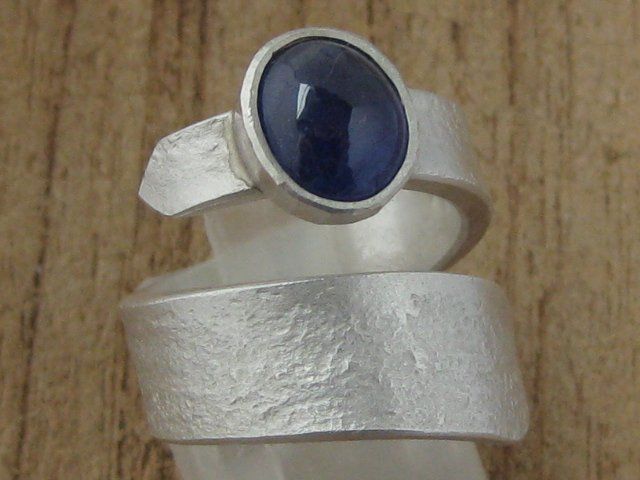 Anelli: spezieller Saphir Ring Silber 999 + MP Einzelstück Gr. 54 – Nuovo (secondo la descrizione) da Ermatingen venduto da Decovin 4
