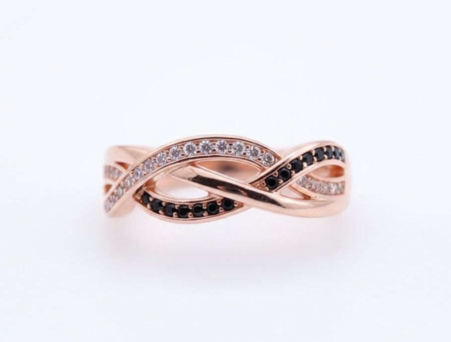 Anelli: Neu! Modeschmuck Infinity Twist Ring Grösse 8 – Nuovo e nell'imballaggio originale da Schaffhausen venduto da sun_k7nm