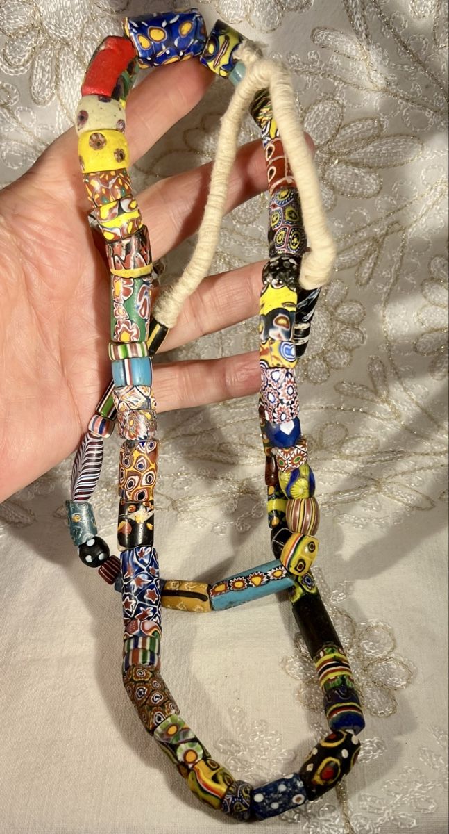 Murano Catenine: Rang Unique Millefiore Trade Beads Murano Multicolore – Usato da Genève venduto da DELIRBEADS 7